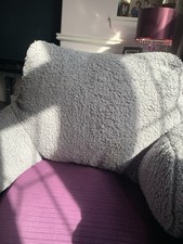 Cushion teddy  Fleece Cushion Back Rest Cuddly Huge Used Once