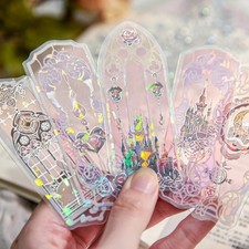 10pcs PVC Bookmarks - Colorful