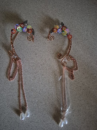 Elf fairy ear - cuffs, rose