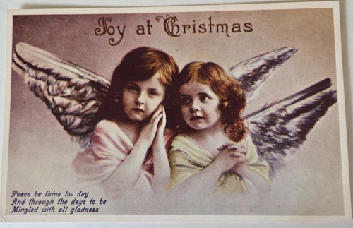 Vintage christmas post card - vintage,