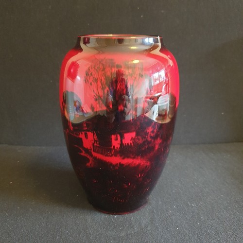Royal doulton flambe vase - flambe,