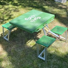 Carlsberg Beer Plastic Folding Camping/Picnic Outdoor Table & Chair Set Mancave