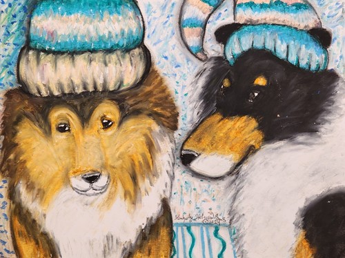 Winter shelties original - winter,