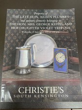 CHRISTIES AUCTION CATALOGUE 1999 PROPERTY OF AILEEN PLUNKET, KEPPEL & TREFUSIS