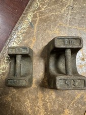 Antique Pair Of 1&2 Lb Cast
