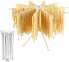 Bugucat Pasta Drying Rack Noodle Stand with 10 Bar Handles White 