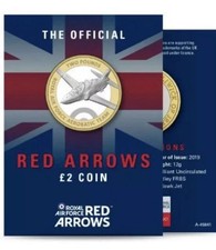 2019 Jersey Two Pound Coin Official Red Arrows Brilliant Uncirculated £2 Coin