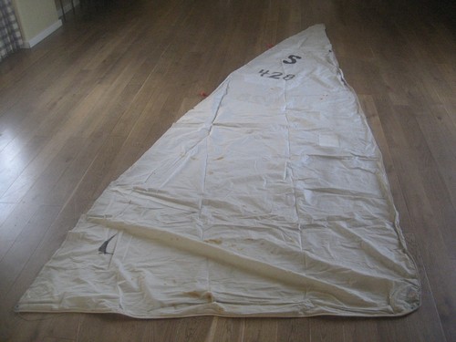 Old dinghy main sail