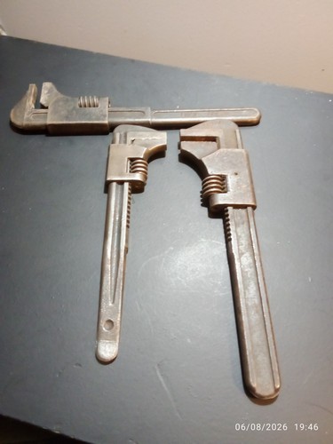 Vintage adjustable spanners - vintage,