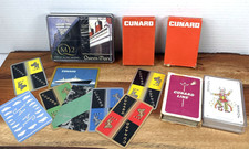 Cunard Bundle Playing Cards – Mixed Lot of Sealed & Used Decks – QE2, Queen