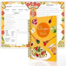 A5 Spiral Recipe Notepad Notebook – Kitchen Recipe Book To Write In