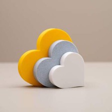 Love Heart Ornaments: Set of