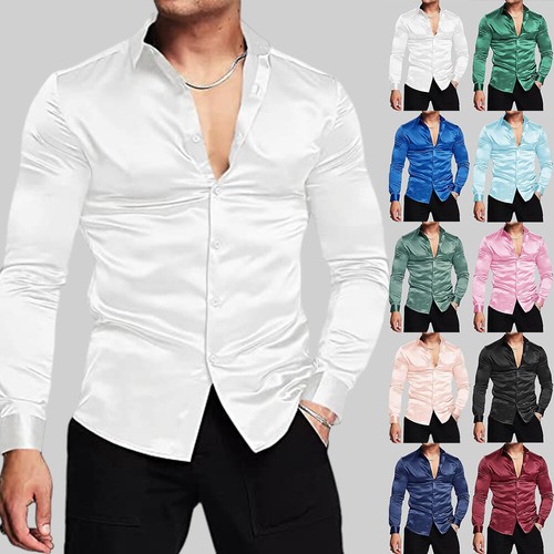 Mens silk satin - mens, tops