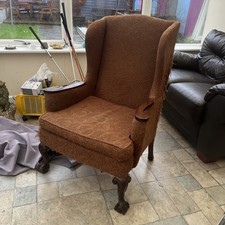 Mid Century Wing Back Armchair