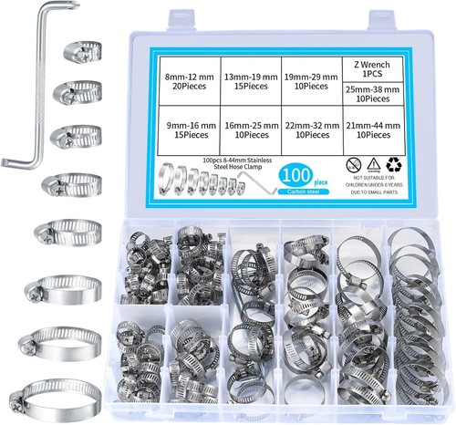100 pcs stainless hose - pcs,