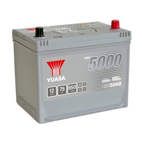 Yuasa car battery - 12v, 75ah