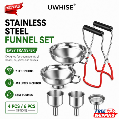 Canning jar lifter funnel - canning,