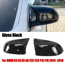 Pair Gloss Black Wing Mirror