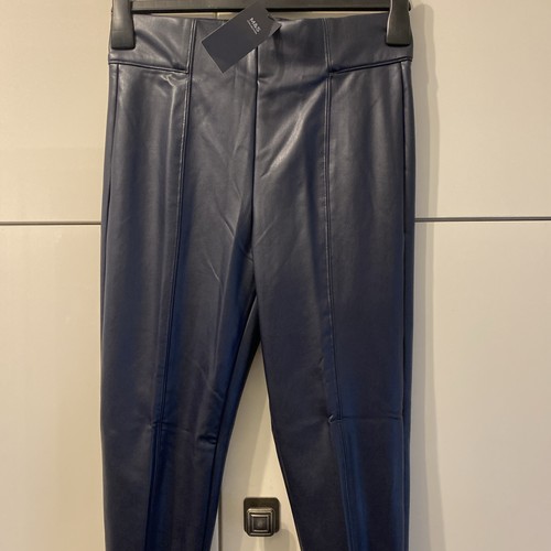 Ladies faux leather - faux, navy