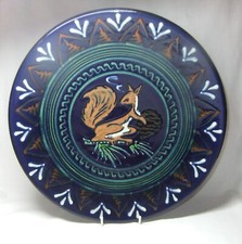 Puigdemont La Bisbal Charger Wall Plate Squirrel Majolica Spain Spanish Pottery