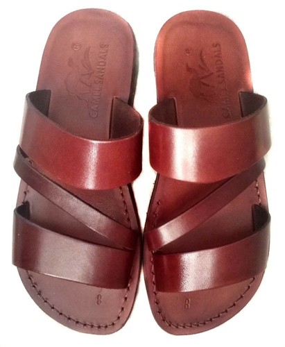 Camel jesus sandals genuine - camel,