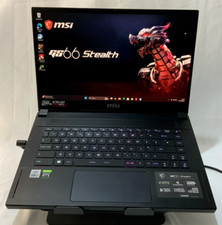 MSI GS66 Stealth 240Hz RTX 3060  i7-10750H 16GB RAM 512 SSD Win 11 Gaming Laptop