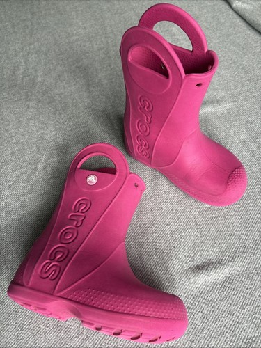 Crocs kids pink wellies - pink,