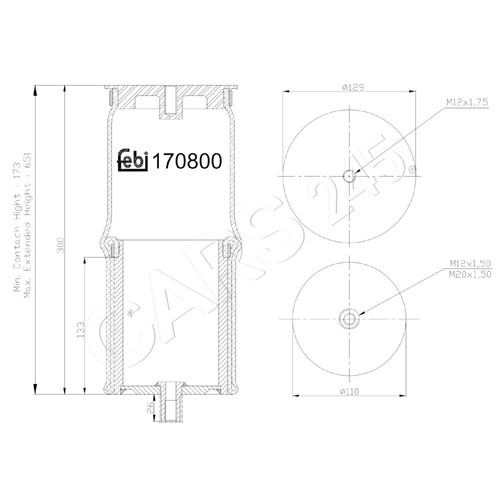 Febi air suspension spring - febi,