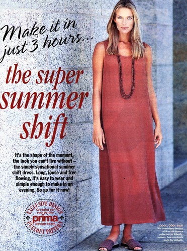 Long loose sleeveless shift - long,