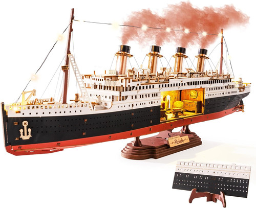 Puzzle titanic ship model - 3d,