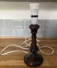Vintage Carved Wood Table Lamp Base / Bedside Lamp