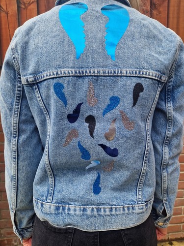 Customised denim jacket - tu,