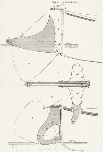 Ships nautilus rudders 1891 - ships.,