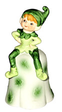 Vintage Fairycore Green Pixie