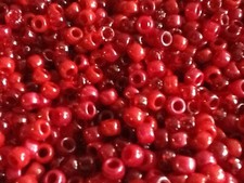 100 Mixed Red Pony Beads, DUMMY CLIPS,HAIR BRADING (PB9M-RED)