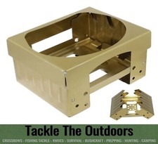 Folding Metal Camping Heater British Army Issue Ration Pack Solid Fuel Stove UK