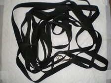 Black webbed material 8m lunge line, with padded handle, good condition