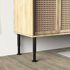 4PCS BREAKFAST BAR LEGS 12-42CM KITCHEN WORKTOP SUPPORT CARBON STEEL ADJUSTABLE