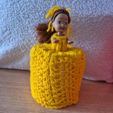 Retro Toilet Roll Cover Doll Hand Knitted #446