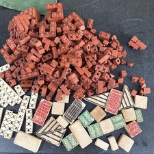 Large Quantity Of Vintage 1950's Minibrix Collection. Construction 
