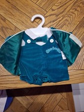 Cabbage PATCH VELVET GREEN SUIT WITH BOW Tie 1980S VINTAGE