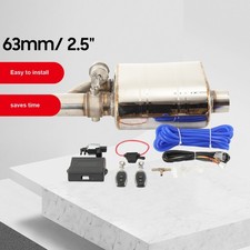 2.5" 63mm Electric Exhaust Valve System Dump Muffler Pipe Kit Adjustable Remote