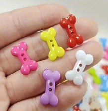 Dog Bone Buttons – Colourful