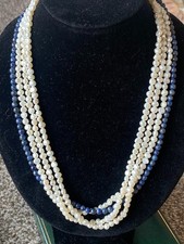 Vintage Triple Strand Lapis