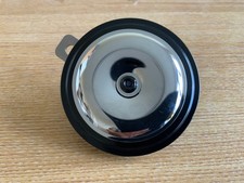 TOP QUALITY 12V MOTORCYCLE HORN 90MM CHROME AND BLACK 115BD LOUD