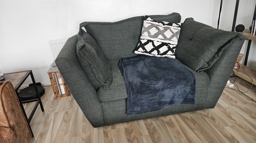 Large green weave cuddle - green,