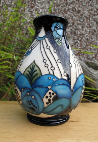 Moorcroft rennie rose blue - moorcroft,