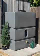 Ecosure 1200 Litre Jumbo Extra Large Pillar Water Butt Rain Water Tank UK Made