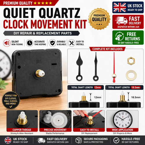 Diy wall quartz clock - diy, movement
