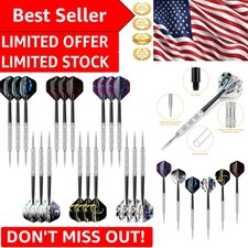 18-Piece Metal Tip Darts Set -